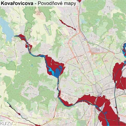 Brno-Žabovřesky - mapy | Kurzy.cz
