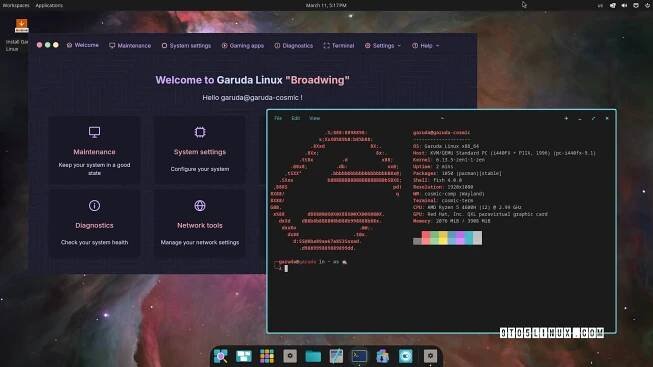 First Look: Garuda Linux Introduces New COSMIC Edition
