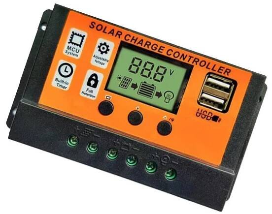 PDTO 12/24V 100A MPPT ovladač solárního panelu Regulátor baterie Duální USB automatické ostření