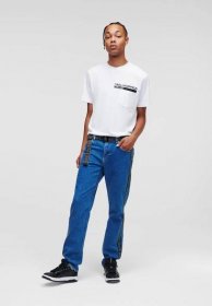Karl Lagerfeld Jeans - KLJ LOGO - Džíny Straight Fit - saturated mid blue, Zvětšit