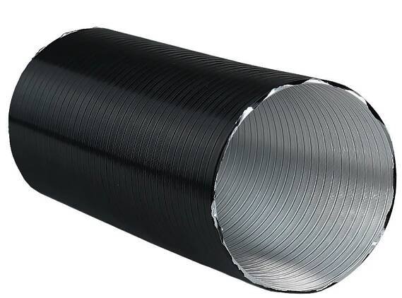 Kruhové ohebné potrubí černé Dalap ALUDAP D do 200°C, Ø 100 mm, délka 3000 mm