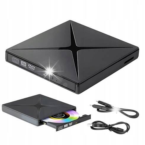 EXTERNÍ JEDNOTKA CD-R DVD USB REKORDÉR PRO NOTEBOOK PC PŘENOSNÝ PŘEHRÁVAČ