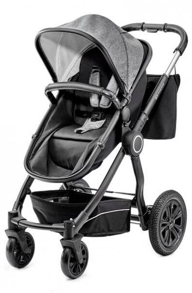 KINDERKRAFT Kočárek kombinovaný Veo 3v1 Black/Grey | feedo.cz