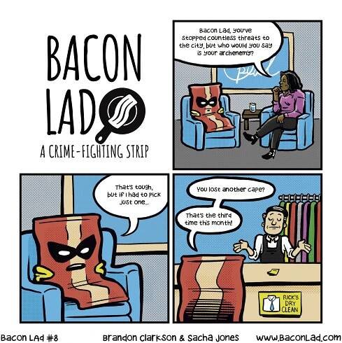 Bacon Lad: A Crime-fighting Strip