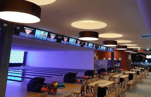 BB Bowling centrum Brno - VOLTAM a.s. | Návrhy osvětlení a montáž osvětlovací techniky