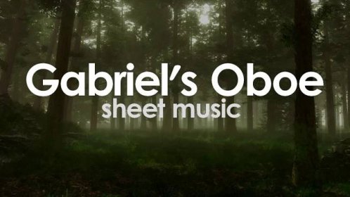 Gabriel's Oboe - E. Morricone - Sheet music