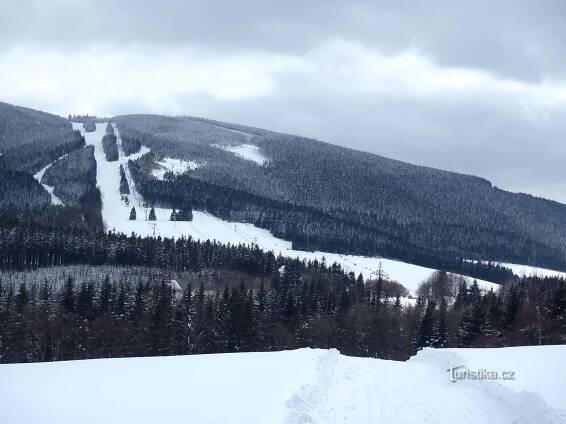 obr.3 - Ramzová - sjezdovky - 20.2.2012