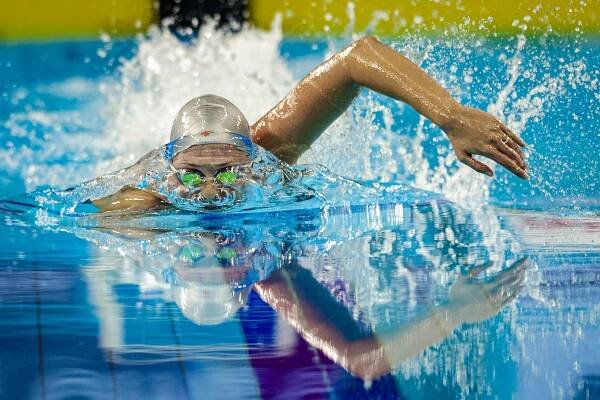 Federica Pellegrini nei 200 stile al campionato del mondo Dubai 2010