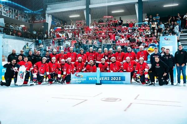 Dynamo slaví již třetí prvenství na Dolomiten cupu | HC Dynamo Pardubice