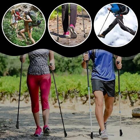 NÁSTAVCE NA HOLE NORDIC WALKING 10 KS BOTIČKY PATKY TREKKING NÁVLEKY Průměr trubice 11 mm