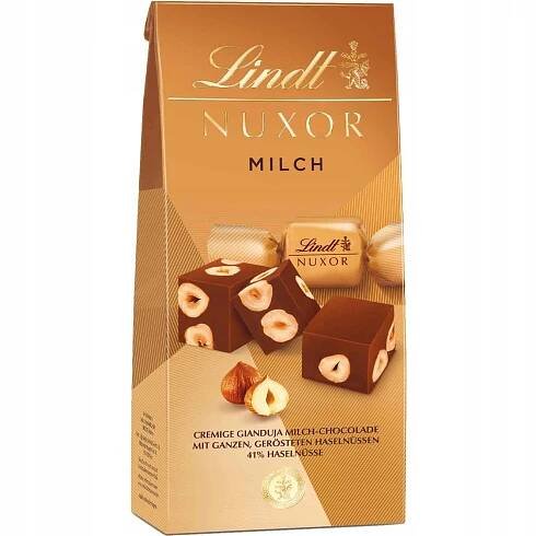 LINDT pralinky Nuxor Gianduja Milch mléčná čokoláda 103 g 8 ks