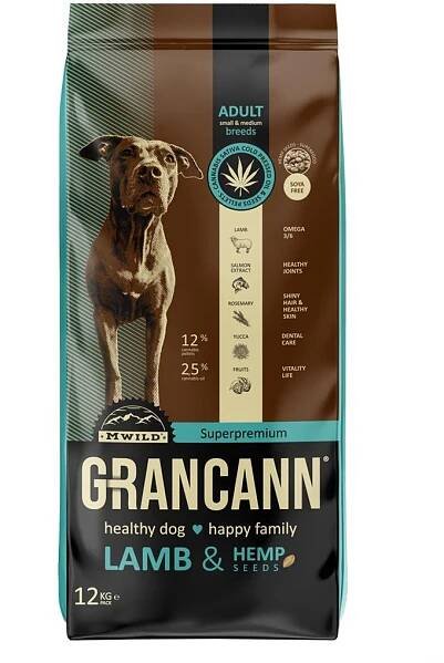 Grancann Lamb with Hemp Adult Small & Medium 12kg