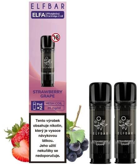 Elf Bar ELFA Pods cartridge 2Pack Strawberry Grape - Jahoda, hroznové víno (20 mg)