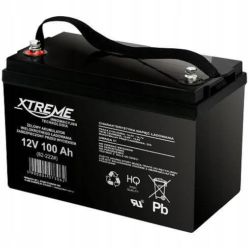 82-222 Akumulátor 12v/100ah xtreme, hmotnost 29 kg 215 x 170 x 330 mm