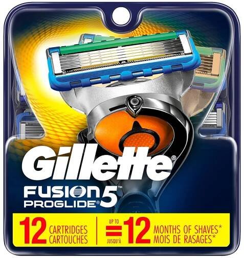 GILLETTE FUSION PROGLIDE žiletky náhradní hlavice (12 kusů) ® - holitka.cz