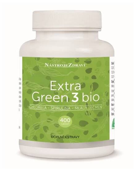 NástrojeZdraví Extra Green 3 Bio 250 mg 400 tbl.