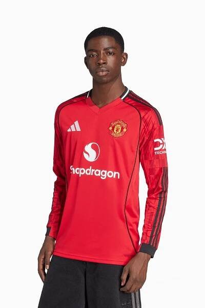 Tričko s dlouhým rukávem adidas Manchester United 25/26 Home Replica