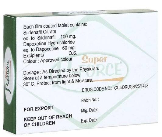 Super P-Force 160 mg - Řešení pro léčbu erektilní dysfunkce