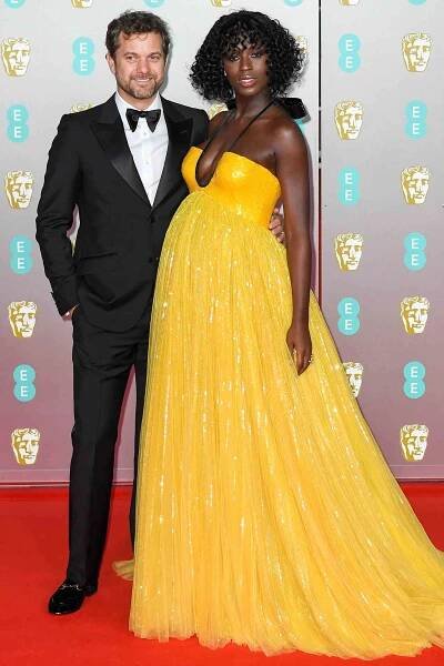 Jodie Turner-Smith and Joshua Jackson attend the EE British Academy Film Awards 2020 at Royal Albert Hall on February 02, 2020 in London, England.
