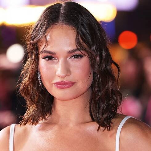 Lily James Made This Lingerie "Faux Pas" Look So Chic on the Red Carpet