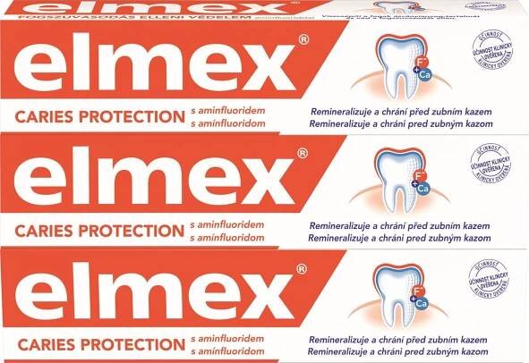 Elmex Caries Protection zubní pasta 3x 75 ml od 228 Kč