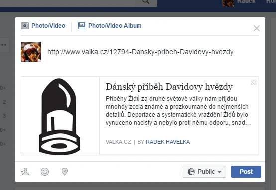 Propojení uživatelského jména / jména autora a profilu na Facebooku : Tvorba a vkládání článků