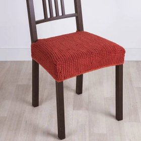 Super strečové potahy GLAMOUR cihlové, židle 2 ks 40 x 40 cm 1