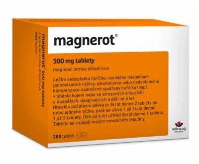 WÖRWAG Pharma Magnerot 500 mg, 200 tbl.