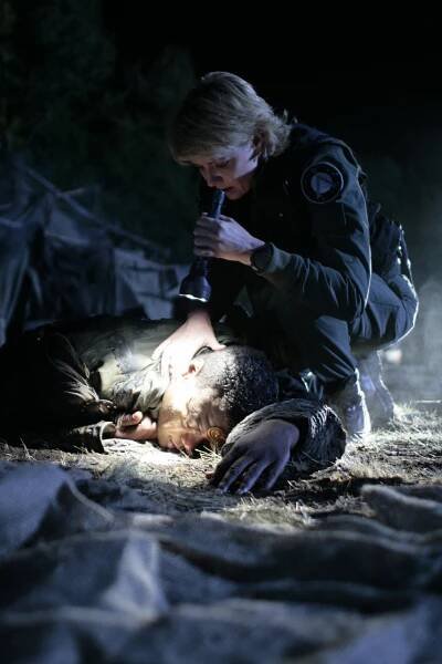 Hvězdná brána - Odveta - Z filmu - Christopher Judge, Amanda Tapping
