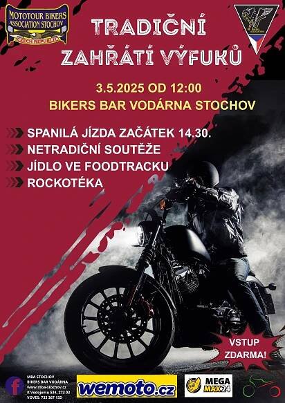 Motosraz, Stochov, motorkáři