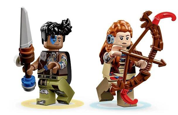 77037 LEGO® ICONS™ Aloy a Varl vs. Panczwonský svibel a pilový zub