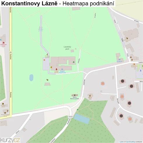 Konstantinovy Lázně - mapy | Kurzy.cz