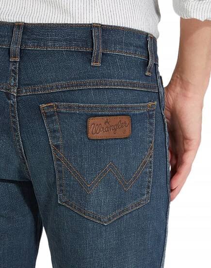 Wrangler TEXAS Vintage Tint klasické jednoduché džínové kalhoty W33 L34 Postava regular