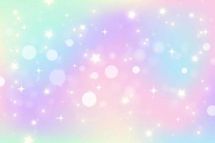 Fantasy stars unicorn abstract background with stars. Pink rainbow sky ...