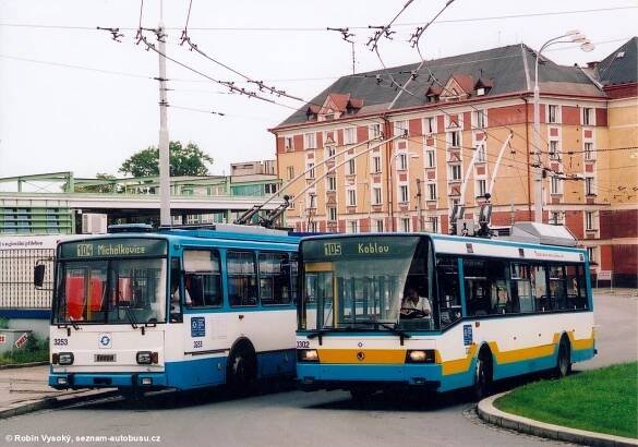 Fotografie Škoda 14 Tr08/6 3253 Dopravní podnik Ostrava