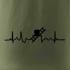 EKG kominík - Triko dětské Long Sleeve