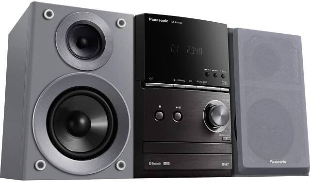 Panasonic SC-PM600 Mini CD věž s všestrannou audio technologií (40W, Bluetooth, USB, FM, MP3, Bass-reflex, čistý zvuk, remastering), stříbrno-černá - Značkový obchod Panasonic