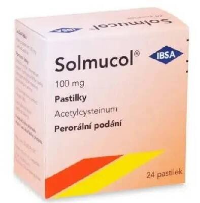 SOLMUCOL 100MG PAS 24