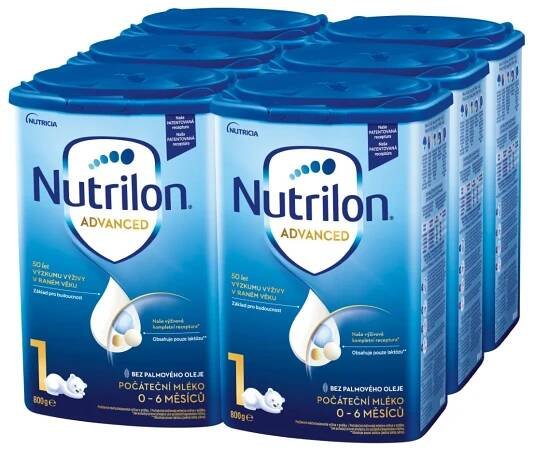 Nutrilon Advanced 1 počáteční kojenecká mléka 6 x 800 g