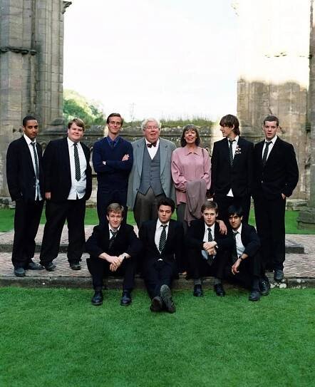 THE HISTORY BOYS, (top) Samuel Anderson, James Corden, Stephen Campbell Moore, Richard Griffiths, Frances de la Tour, andrew Knott, Russell Towey, (bottom) Jamie Parker, Dominic Cooper, Samuel Barnett, Sacha Dhawan, 2006, (c) Fox Searchlight