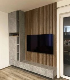 Moderní obývací stěny na míru - Výroba nábytku na míru