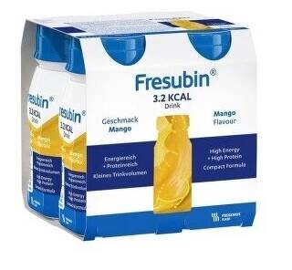 FRESUBIN 3,2 KCAL DRINK PŘÍCHUŤ MANGOVÁ perorální roztok 4X125ML