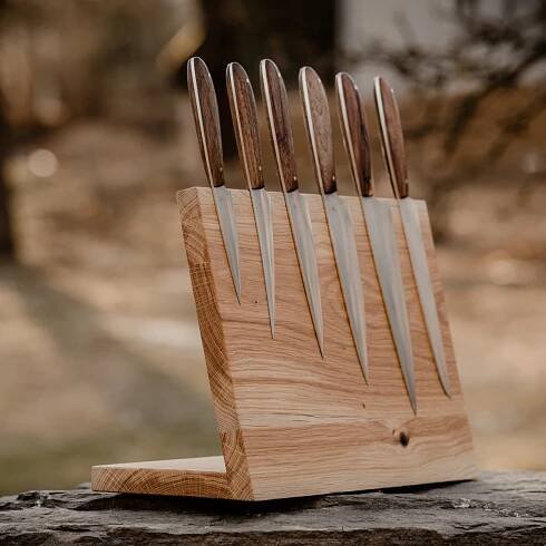 Stojánek na šest nožů - Milan Tuma Knives