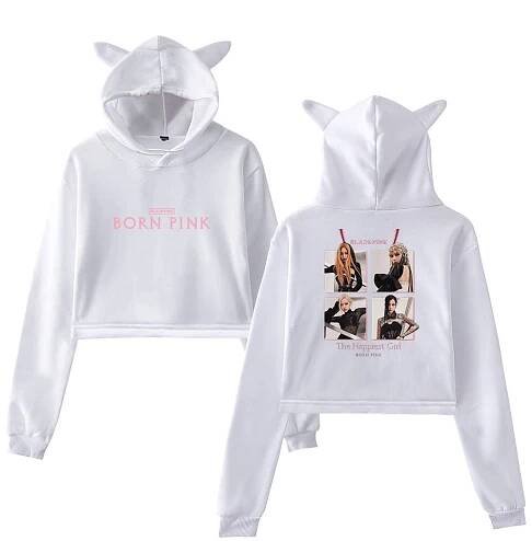 Blackpink Born Pink Cropped Hoodie #2