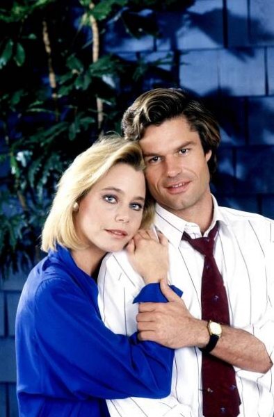 Susan Dey and Harry Hamlin in a 1987 promotional photo for L.A. Law