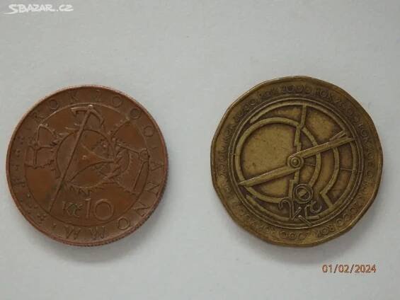 10 a 20 Kč milénium - Bruntál - Bazar