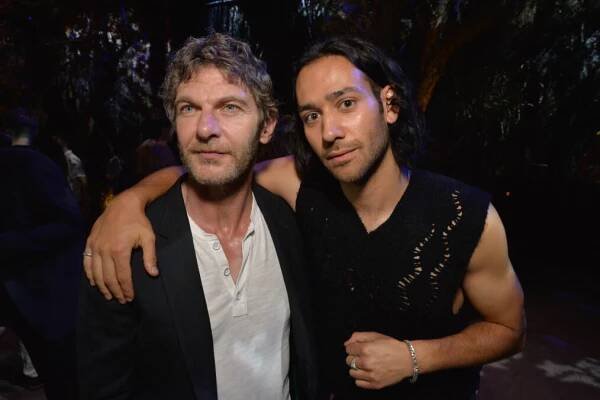 Sam Hazeldine and Maxim Baldry attend The Lord Of The Rings: The Rings Of Power SDCC Press Preview Event at Venue 808