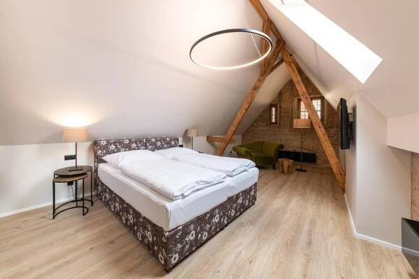 Postel nebo postele na pokoji v ubytování Hotel Clemar