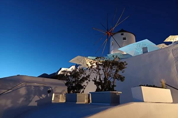 Oia Santorini Sunset to Night Sky