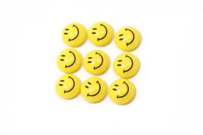 Skupina žluté smajlíky — Stock obrázek